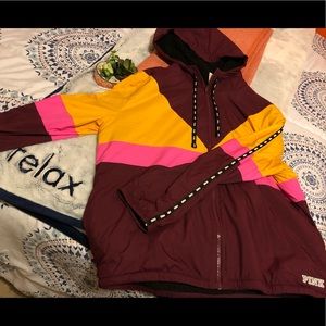 Pink zip up jacket